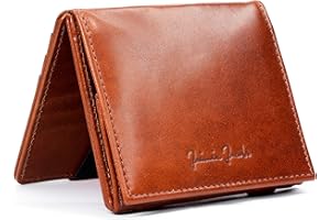 Jaimie Jacobs Flap Boy Das Original Magic Wallet mit Münzfach RFID-Schutz Magischer Geldbeutel Portemonaie mit Kleingeldfach Herren echtes Leder (Dunkelbraun)