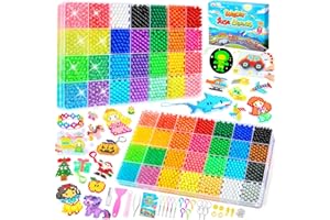 CONTEVER Wasserperlen für kinder Starter Set, Glitzer & Leuchten im Dunkeln Wasserperlen Nachfüllset, 41 Farben Wassernebelperlen Bastelperlen Nachfüllset für Anfänger Kreatives Basteln für Jungen und Mädchen