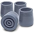 Top Glides Steel-Reinforced Walker Glide Tips (Gray, 1 1/8")