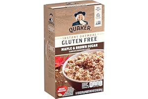 Quaker Gluten-Free Maple & Brown Sugar Oatmeal (342g) - Flocons d'Avoine Sans Gluten