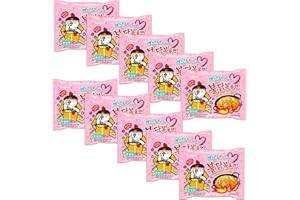 Samyang Ramen spaghetti coreani caldi/delicati/patatine fritte/zuppe (Buldak Carbo, 10 pezzi)