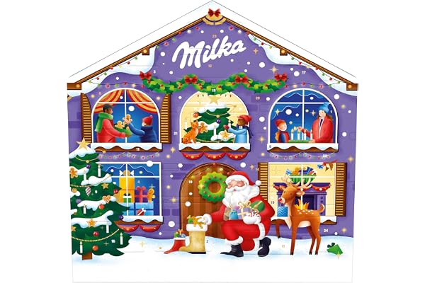 Milka Magic Mix – adventskalender – festligt chokladsortiment – julklappsidé – choklad att ge bort – 1 x 147 g