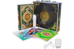 SGM M9L Quran Talking Reader, Digital Rechargeable Quran Book Read Pen with Multilingual 25 Reciters, Aluminium Box Packaging, Muslims Gift Ramadan Gift - 8GB