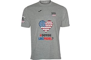 Barcelona Padel Tour | Joma Men's Short Sleeve Technical T-Shirt | en Tissu Micro-Maille Respirant avec Le cœur et Drapeau | Vêtements de Sport