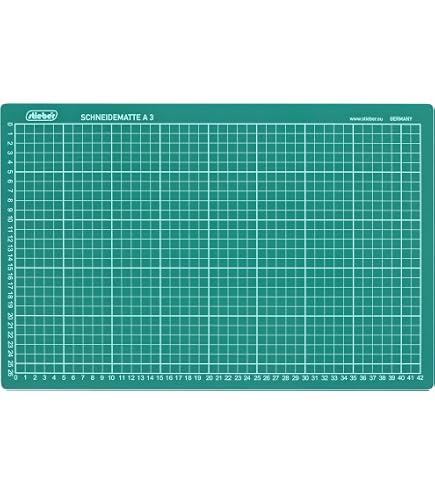 SMITS Schneidematte Selbstheilend, 30x22 Cm (A4), 3-lagig Aus Recyceltem PVC – Für Basteln & Nähen
