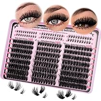Wimpern-Cluster-Set 280 Stück – 60D Bis 120D, 12–18 Mm, D-Curl Für Natürlichen Look Zu Hause