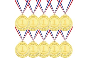 Swpeet Metal Gold Silver Bronse Award Medals med band, olympisk stil vinnare medaljer för barn Barnevenemang, klassrum, kontorsspel och sport - 1: a 2: a 3: e plats
