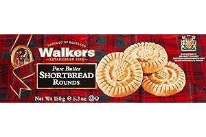 Walkers Shortbread Rounds – 1 x 150 g – Traditionelles Buttergebäck nach schottischem Rezept – Mit süßem Butteraroma