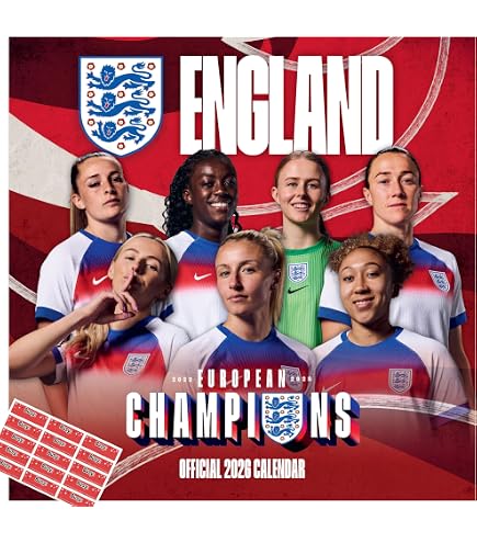2026 Arsenal Women's FC A3 Calendar – Month To View, Official Product, Multicoloured
