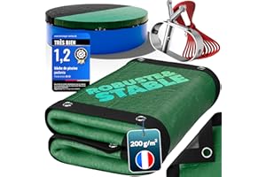 poolomio® Bâche de Piscine Ovale 630 x 360 cm | Couverture 2-en-1 Solaire & Hiver 6,3 x 3,6 m | Bâche PE Robuste 200 g/m² | Protection UV, Anti-algues & saletés | Dimensions réelles : 710 x 440 cm