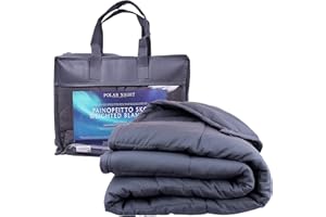 Polar Night Gewichtsdecke für Erwachsene 135 x 200 cm, 13kg - Weighted Blanket für tiefen Schlaf, Schwere Decke, Therapiedecke aus 100% Mikrofaser, Entspannungsdecke Oeko-TEX® 100 Standard Bettdecke