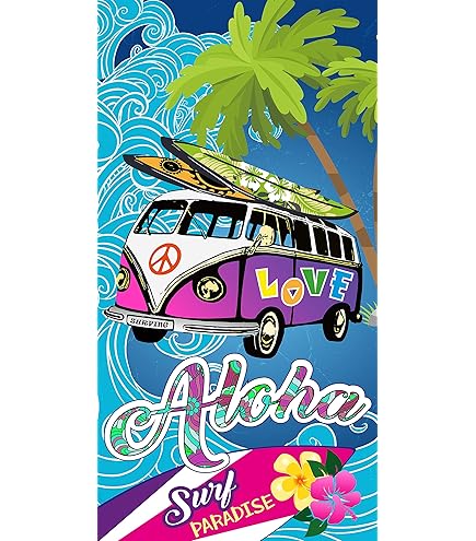Serviette De Plage Galets Colorés Imprimés Couverture En Microfibre
