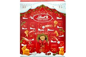 Lindt Teddy Adorable Milk Advent Calendar 250g - A selection of 24 finest Lindt Milk chocolates for a festive and magical countdown until Christmas
