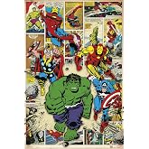 MARVEL COMIC HERE COME THE HEROES MAXI POSTER