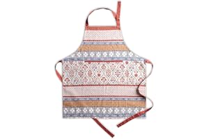Maison d' Hermine Grembiule da cucina, 100% cotone, 1 pezzo con collo regolabile, tasca centrale per donna/uomo, chef, cucina