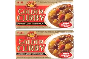 TLT FOODS - Pack S&B Golden Curry - Curry Japones en Pastilla - 220 g (2 uds Curry Suave)