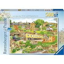 Ravensburger Puzzle Escape To Cornwall 500 Pezzi - Paesaggi Inglesi Per Adulti E Bambini Da 10 Anni