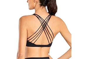 CRZ YOGA Donna Reggiseno Sportivi Yoga Reggiseni Senza Ferretto con Coppe Rimovibili