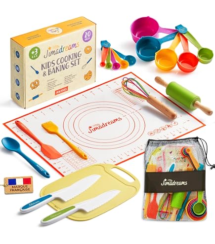 Kit Couteau Sécurité Enfant Guicheno 46 Pcs – Montessori Cuisine Bois & Plastique Sans Danger