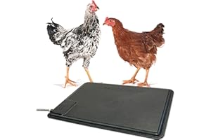 K&H PET PRODUCTS Thermo-Chicken Heated Pad, Black, 12.5 Inches X 18.5 Inches