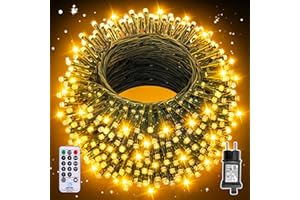 Auriostar Guirlande Lumineuse Noel, 30m 300LEDs Guirlande Lumineuse Exterieure et Intérieur étanche IP44, 8 Modes Sapin de Noel pour Décoration Noël, Chambre, Balcon, Jardin