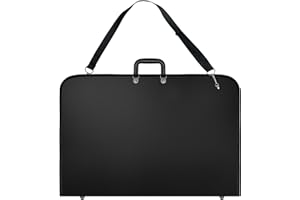 VANTASII Tragetasche für Kunst-/Künstler-Portfolios und Kunstzubehör,Wasserspritzern,Verstärkungsplatte und Schultergurt für Studenten und Designer (48x37x3.8cm)