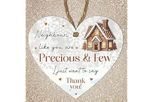 PIXIE'S GIFTS World's Best Neighbour Wooden Plaque - Rustic Hanging Sign - Appreciation or Housewarming Gifting from Friends & Family 10 Colours (Brown)