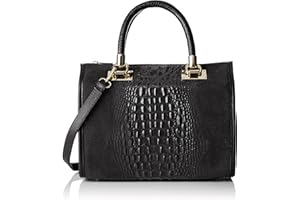 Chicca Borse Borsa Donna a Mano in Pelle con Tracolla Bauletto
