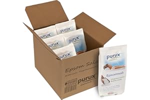 ‎PURUX Magnesiumsulfat Badesalz Bittersalz 5,1kg Epsom Salz Lebensmittelqualität, Food Grade