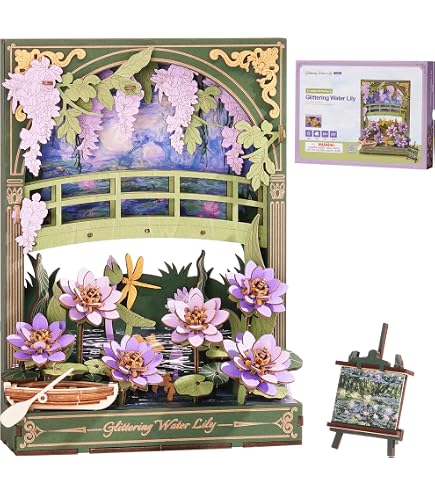 ROBOTIME Puzzle 3D en Bois de Fleurs pour Femmes - Bouquet à Faire Soi-même pour Adultes - Kit de Construction Artisanal, Décoration ROBOTIME Puzzle 3D en Bois de Fleurs pour Femmes - Bouquet à Faire Soi-même pour Adultes - Kit de Construction Artisanal, Décoration