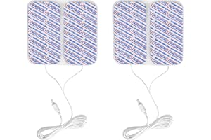 TensCare MamaTENS Replacement Electrodes with circular lead connection for the New Mama TENS model, Pack of 4
