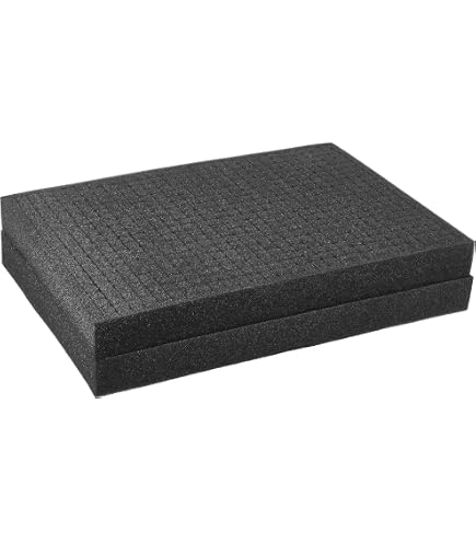 HMF 14565 Mousse à Picots Acoustique 345 X 550 X 45 Mm - Garniture Valise Double-Size
