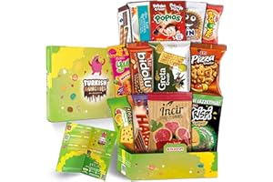 TURKISH MUNCHIES BY MUEKZOIN Süßigkeiten Box | Ähnlich Amerikanische USA American Candy Box | Aus Aller Welt | Snackbox aus der Türkei | in Originalgröße in einer Süssigkeiten Box