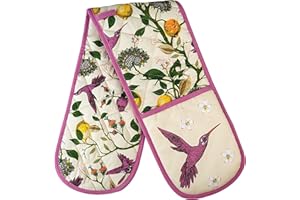 SiXsigma Sports Double Oven Gloves Heat Resistant Oven Mitts - Heavy Duty Potholders Novelty Home And Kitchen Gloves For Cooking & Baking - Ideal For Women & Men (Purple)