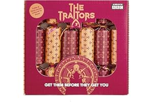 Puzzle Post The Official Traitors Christmas Crackers | Based on the Hit BBC show | Will you survive Christmas Dinner? | Plastic Free & Recyclable