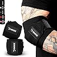 DMoose Elbow Wraps for Weightlifting, Increases Stability of Joints and Supports Injury Recovery, 40" Nylon (1 Pair) Elbow Straps for Bench Press, Cross Training & Powerlifting for Men and Women