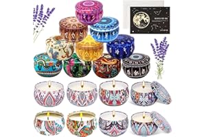 JOTOL Zestaw 18 świec zapachowych, zestaw 18 szt. świec zapachowych dla kobiet, zestaw świec zapachowych, na Boże Narodzenie, Dzień Matki, na urodziny, Walentynki, do łazienki, jogi