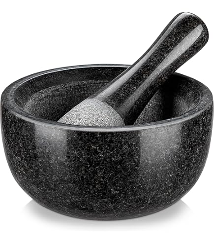 Pilon Et Mortier Grand Format En Hêtre - Pour Cuisine Et Préparation Culinaire - Marque Caper