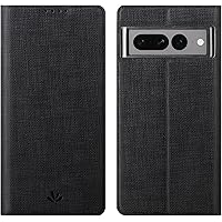 Foluu fodral till Google Pixel 7 Pro 2022, tunt flip folio-plånboksfodral i premiummässigt PU-läder med ID- och kreditkortsfa