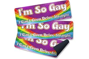 Anley je suis si gay que je ne peux même pas conduire des panneaux magnétiques de voiture droite - autocollant réfléchissant pour camion et véhicule - décalque magnétique LGBT Gay Pride (10 pouces)