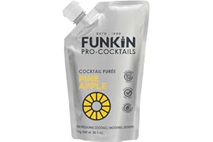 Funkin Pro Pineapple Puree for Cocktails, Cooking & Baking, Real Fruit Cocktail Ingredients, Puree Mixer 1kg (Pack of 5)