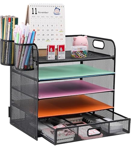 Ideallife Bureau Organizerlade Van Metaal, 5 Laags Papier En Brievenbak Met Ordnerhouder Organizer Gaas Tijdschriftenhouder Voor Het Opbergen Kantoordocumenten Zwart 2250541242 Ideallife Bureau Organizerlade Van Metaal, 5 Laags Papier En Brievenbak Met Ordnerhouder Organizer Gaas Tijdschriftenhouder Voor Het Opbergen Kantoordocumenten Zwart 2250541242
