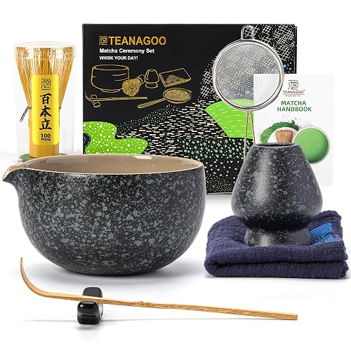 TEANAGOO Matcha-Set mit Schüssel & Ausgießer