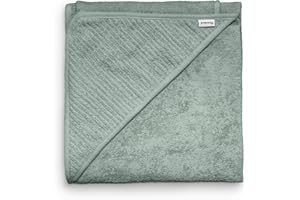 ‎EHRENKIND Ehrenkind® Kapuzenhandtuch | Babyhandtuch mit Kapuze aus kuschelig weicher Bio-Baumwolle | Badetuch in 100x100 cm | Jade | Badehandtuch Kinder | Als Baby Erstausstattung Neugeborene oder Baby Geschenk