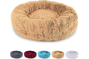 EL ÁTICO PETS Cama para Perros. Dog Bed. Cama Perros Medianos y Pequeños. Cama para Gatos. Cama Perro Antiestres. Base Antideslizante. Pelo Extra Suave
