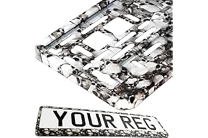 TAPORT® CAR REGISTRATION HOLDER FOR ANY CAR, VAN, TRUCK, TRAILER (SKULLS)