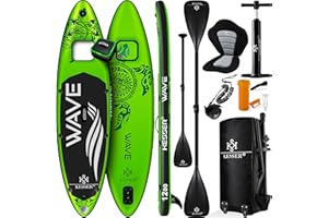 KESSER® Tavola SUP Gonfiabile Set Tavola Stand Up Paddle Tavola da Surf Premium Sport Acquatici | 6 Pollici di Spessore | Accessori Completi | 130 kg