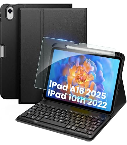 Custodia Fintie Per IPad 9a/8a/7a Gen 10,2'' – Antiurto, Con Portamatite E Stand