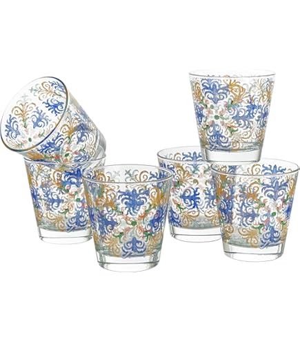 Set 6 Bicchieri In Vetro Cerve - 220ml, Colorati, Lavastoviglie, Made In Italy - Foto 8