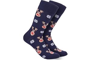 BRUBAKER Weihnachtssocken für Damen und Herren - Weihnachtsmotive - Unisex Bunte Kuschelsocken für die Weihnachtszeit - Lustige Socken Baumwolle - Geschenk Weihnachten
